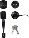 Cielsa Dawn Front Door Handleset with Door Knob - Single Cylinder - Interior Front Door Lock Set