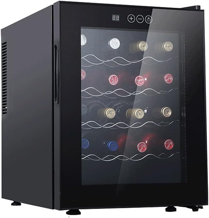 48L Compressor Wine Cooler Refrigerator W/Lock | Large Freestanding Wine Cellar for Red, Champagne or Sparkling Wine | 41f-64f Digital Temperature Control Fridge Glass Door