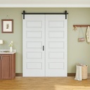 5 Lattice Shapes Interior Bi-Fold Barn Door Within Manufacture Wood Folding Closet Doors，48” x 84"