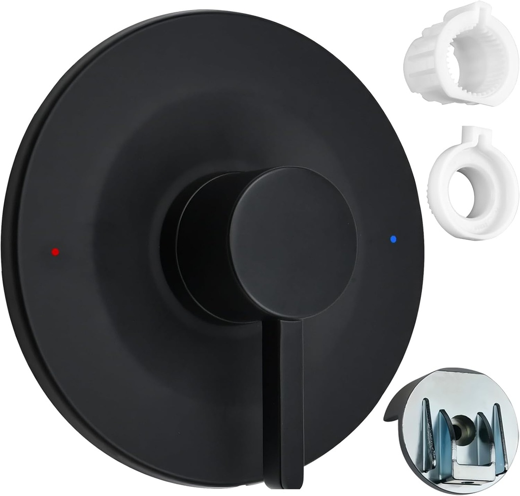 T21911BL Matte Black Trim Kit for Moen Posi-Temp Valve, Single Shower Handle, Compatible with Moen Bathtub and Shower Faucet