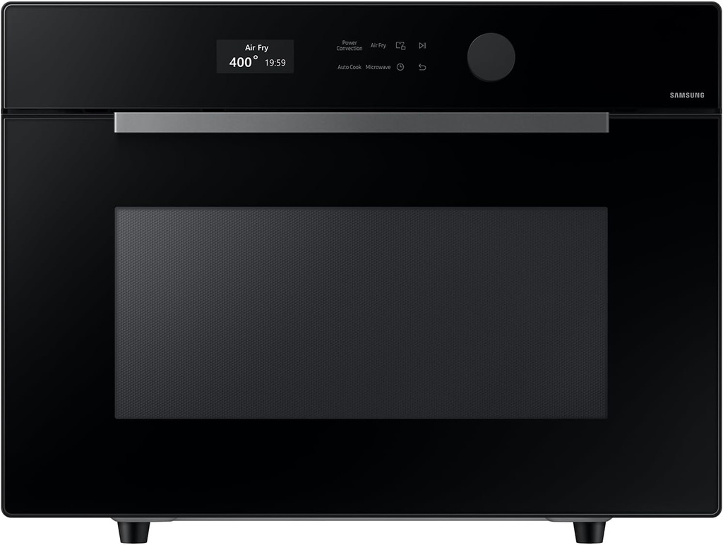 SAMSUNG 1.2 cu. ft. Countertop Convection Microwave with Air Fry, Black Glass, MC12DB8700CKAA