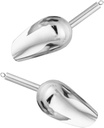2 Pack Multifunctional Stainless Steel Shovels Ice Scooper For BBQ Camping Cooking Scoops With Ergonomic Handle Design Thickened Ice Shovel With Ergonomic Handle
