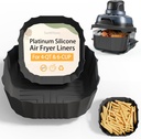 Air Fryer Liners for Ninja Crispi: Silicone Liners 2pcs Ninja Airfryer Accessories - Food Grade | Dishwasher-safe | for 4-qt & 6-cup Glass Container