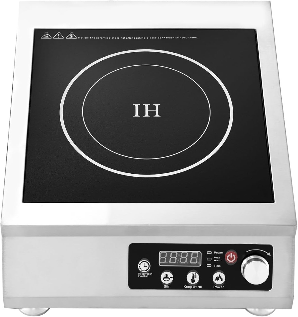 Cooktop Burner,4200W Burner with Timer - LED Display Hot Plate, Commercial Induction Stove 10 Power Levels for Home Hotel