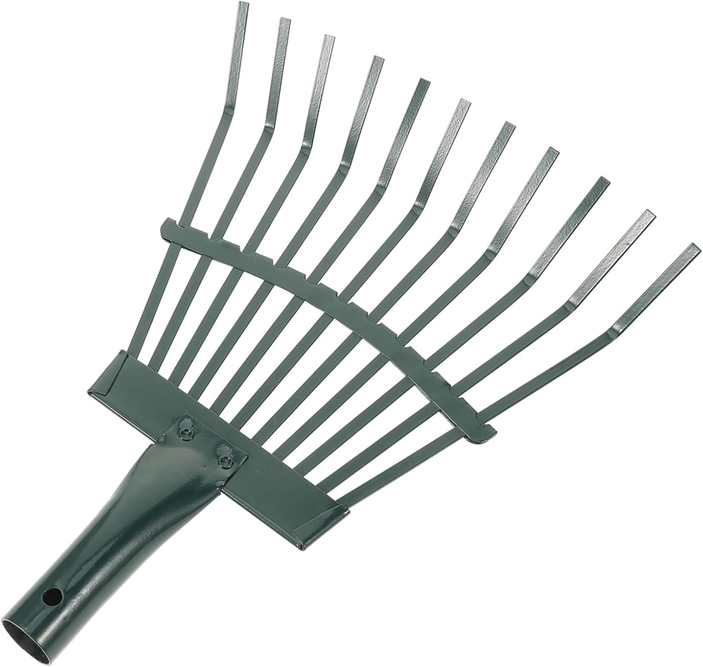 VICASKY Metal Garden Hand Rake Gardening Rake Tool for Lawns Weeding for Home Outdoor Activities