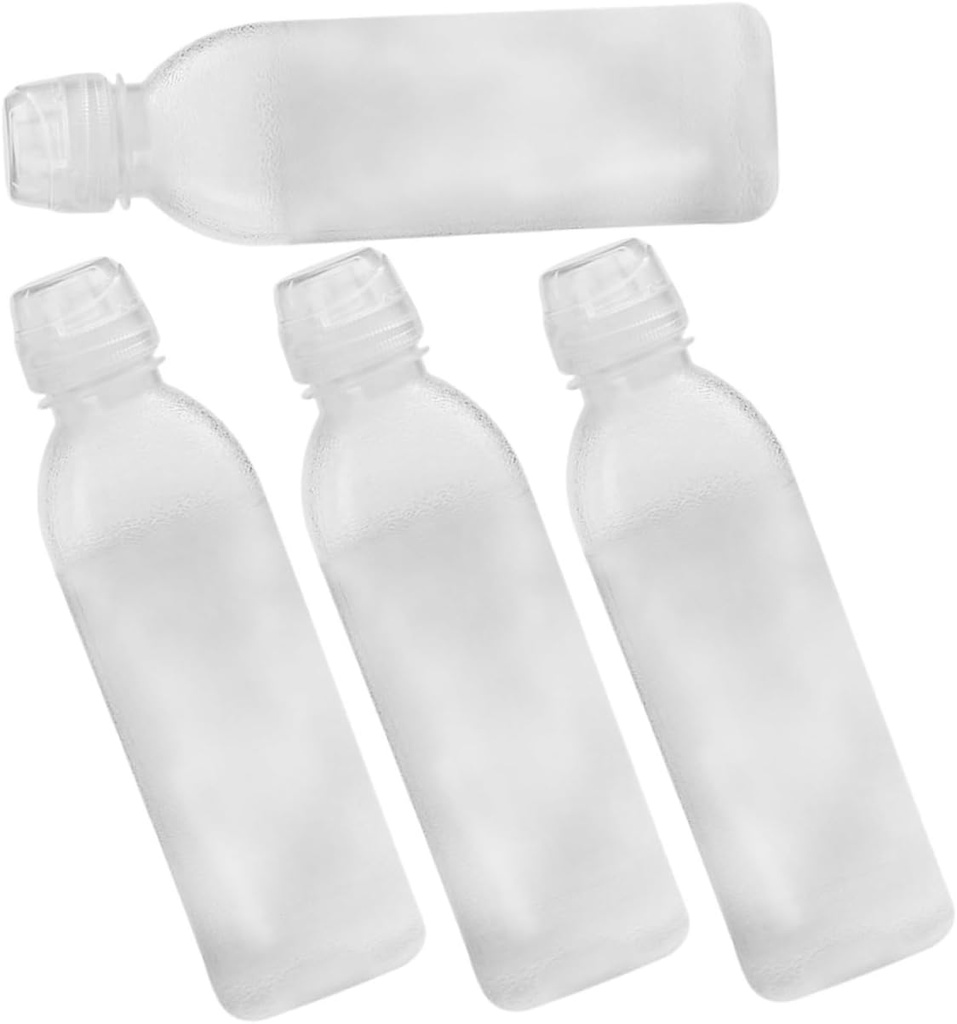 KICHOUSE 4pcs Reusable Dispenser Soy Sauce and Seasoning Bottles for Precise Cooking and Food Preparation