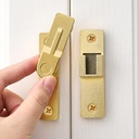 180 Degree Flip Barn Door Lock, Gold Heavy Duty Gate Latches Flip Latch Safety Door Bolt Latch Lock, Sliding barn Door Lock Gate Latch Lock Suitable for Garden, Bathroom, Garage