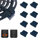 ALJ Air Fryer Rubber Feet for Chefman 6QT Compact Air Fryers, 8PCS Premium Silicone Rubber Legs Bumpers Pads Pieces Tips Tabs Stops Stoppers Spacers Attachments for 6QT Chefman Air Fryer