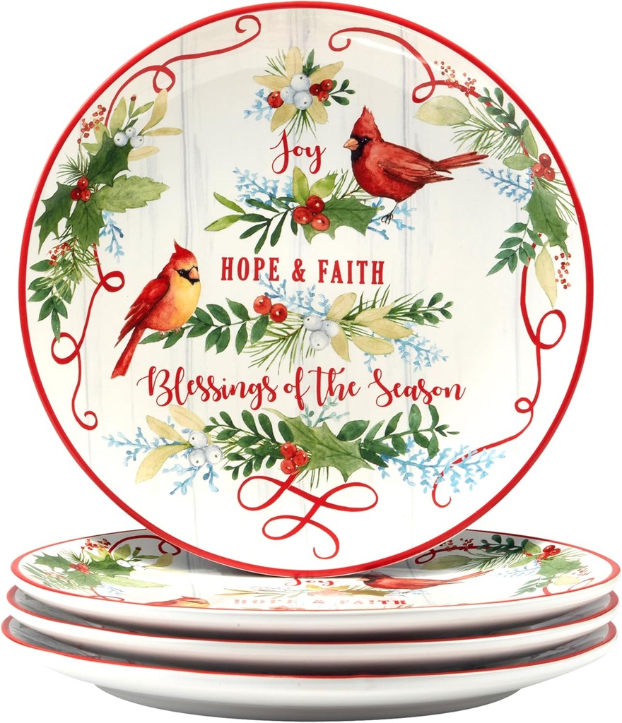 Certified International Winter Greens 11" Dinner Plates, Set of 4