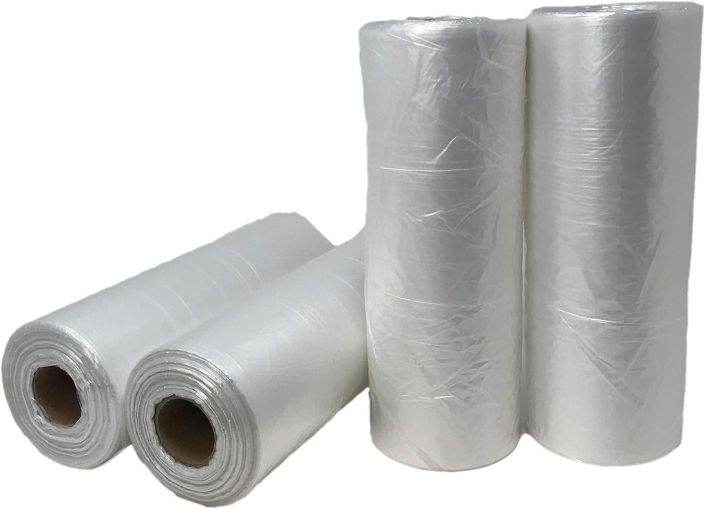 Royal7 10" x 15" 500 Bags/Roll Plastic Food Storage Bags, for Vegetable Fruits, Bread, Food Storage (4 Rolls)