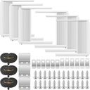 3 Set Window Air Conditioner Side Panels with Frame Window Ac Insulation Side Panel Air Conditioner Extender Panel for 10000 Btu Ac Preventing Noise