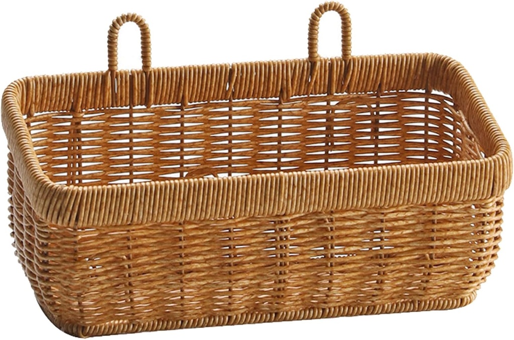 Woven Storage Basket Wall Hanging Vegetable Organizer Garlic Ginger Holder Efficient Home Kitchen Organization Tool.Big