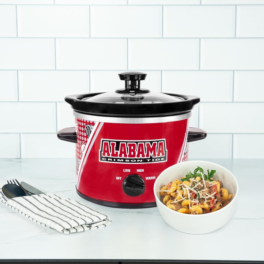 Uncanny Brands Alabama Crimson Tide 2qt Slow Cooker - Small Kitchen Appliance