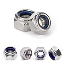 M8 1.25 Locknuts Metric Nylon Inserted Hex Lock Nuts Self-Lock Nylon Insert M8x1.25mm 304 Stainless Steel Self Locking 13mm Hex Nut Driver Nut Right Hand M8-1.25 20 Pcs