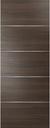 SARTODOORS Slab Barn Door Panel | Planum 0020 Chocolate Ash | Sturdy Finished Doors | Pocket Closet Sliding-36 x 84"