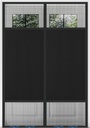 Magnetic Screen Door 72"x80" Blackout – Privacy Protection, Powerful Magnets, Heavy Duty Thicker 265g/㎡ Mesh, Easy Install, Self-Sealing, Pet Tested, Tie Backs, Screen Door Mesh