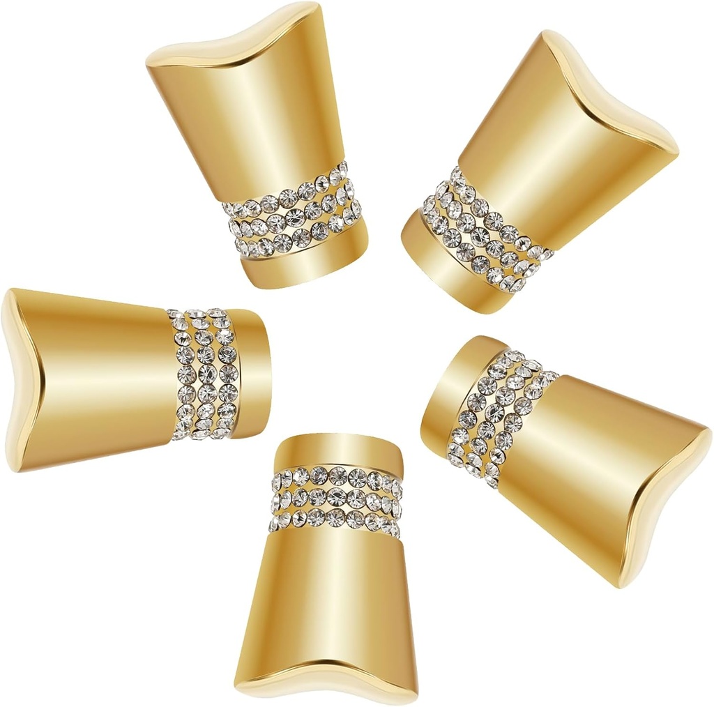 Gold Crystal Cabinet Knobs, Crystal Dresser Knobs,5 Pcs, Solid Zinc Alloy, Electroplating Process, Suitable for Vanity Dresser, Cabinets, and Wardrobe Doors