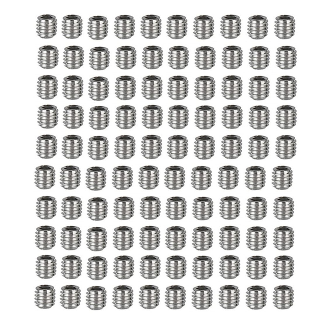 M2.5 x 3mm Stainless Steel Hex Grub Screw Internal Hex Drive Cup Allen Head Socket Point Set Screws for Door Handles100 Pcs