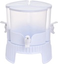 Beverage Dispenser with Stand 3 Grid(1.7L Each) Food Grade PP Beverage Dispenser with Lid & Spigot 360° Rotating Cold & Hot Resistant Container for Home, Party