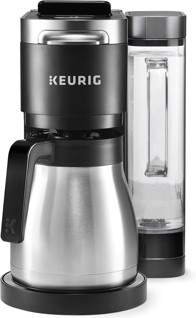 Keurig K-Duo Plus Single Serve & Carafe Coffee Maker, Multi-Position 60oz Removable Reservoir, Programmable Auto Brew Carafe, Black