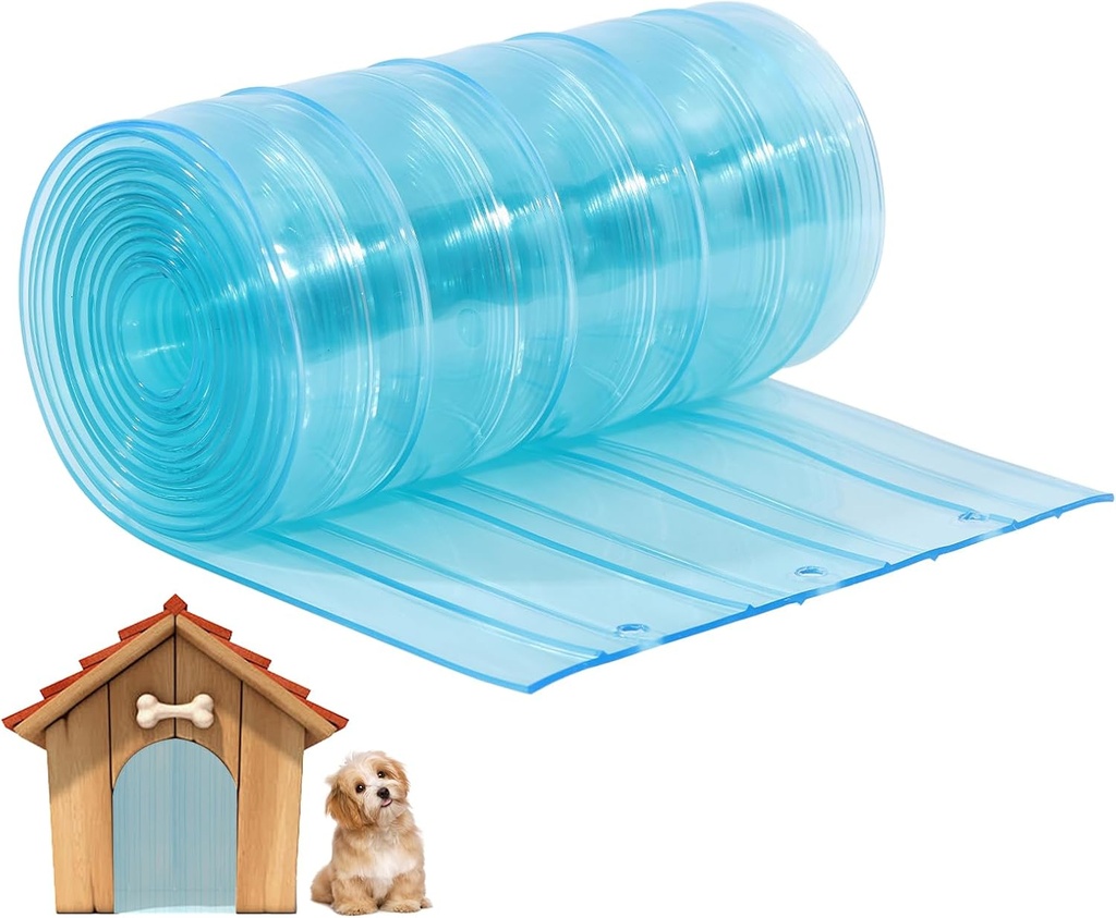 CHGCRAFT Dog Door Replacement Flaps 2.7in x 8.2ft Transparent Dog House Door Flap PVC Dog Door Flaps for Dog Cat Door DIY Pet Products and Supplies