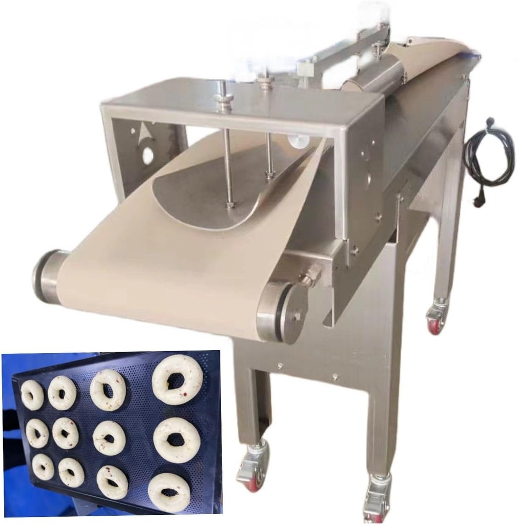 Automatic Bagel Maker Machine - Electric Donut Maker with Adjustable Size, Non-Stick Stainless Steel, Easy to Clean, Perfect for Home & Commercial Use, Bake Fresh Bagels & Donuts