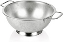 Colander Stainless Steel 3-Quart, Strainer for Kitchen Food, Dishwasher Safe