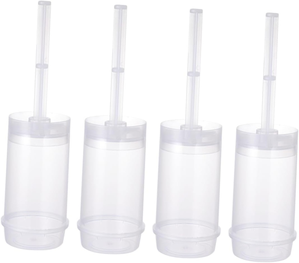 OUNONA 10pcs Pushable Cake Holders Cake Pop Holder Stand Cupcake Carrier Push Molder Food-safe Plastic Leakproof Containers