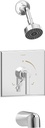 Symmons S-3602-1.5-TRM Duro Single Handle 1-Spray Tub and Shower Faucet Trim in Polished Chrome - 1.5 GPM (Valve Not Included)