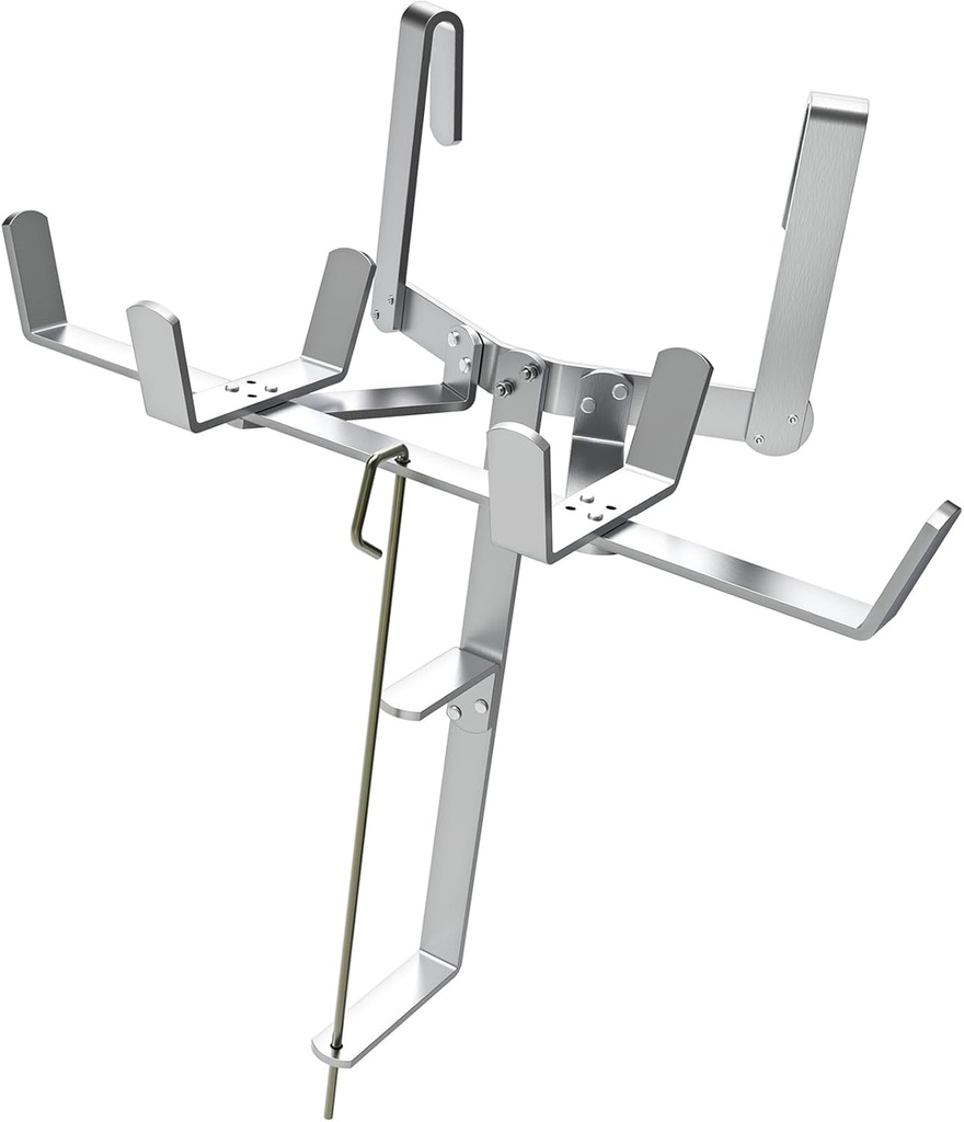 Aluminum Drywall Mud Pan Holder and Spool Tape Holder,Holds 12 inch Mud Pan & Up to 500 Ft Tape