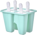 Silicone Popsicle Maker Molds 4-Cell Ice Cream Moulds for DIY Popsicles Reusable and Easy Release for Home and Boys and Girls