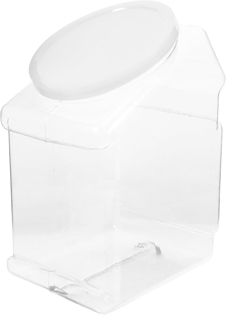 Reusable Plastic Candy Jar with Lid Leakproof Storage Container for Candy Cookies Honey and Jam Food Grade Jar for Kitchen Organization