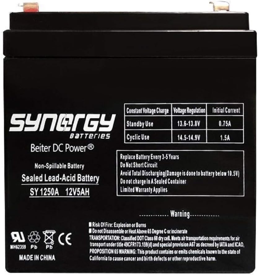 Compatible with Chamberlain, LiftMaster, Craftsman, Model 4228, Model B970T,Model C273T Model B1381T, Replacement Battery for Battery Backup Equipped Garage Door Openers Beiter DC Power