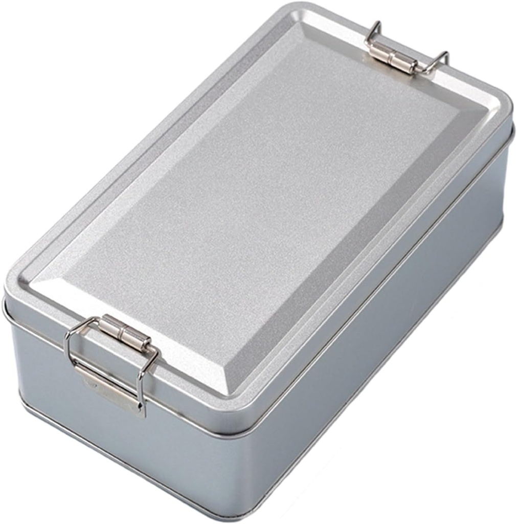 Cookie Tin - Metal Rectangular Tins With Lids, Dustproof Rectangular Tin Box Lids, Large Airtight Cookie & Storage Jar, Cake Storage Tins For Coffee, Jewelry, Tea, Chocolate, Candy