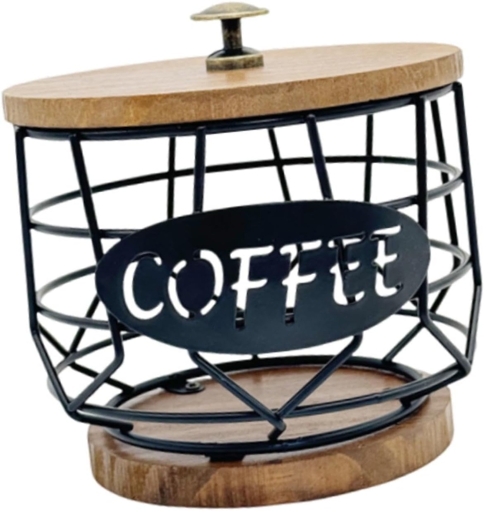 Coffee Pod Holder Coffee Capsule Holder Modern Sturdy Cup Shaped Metal Container Basket for Kitchen Home Bar Accessories Cafe