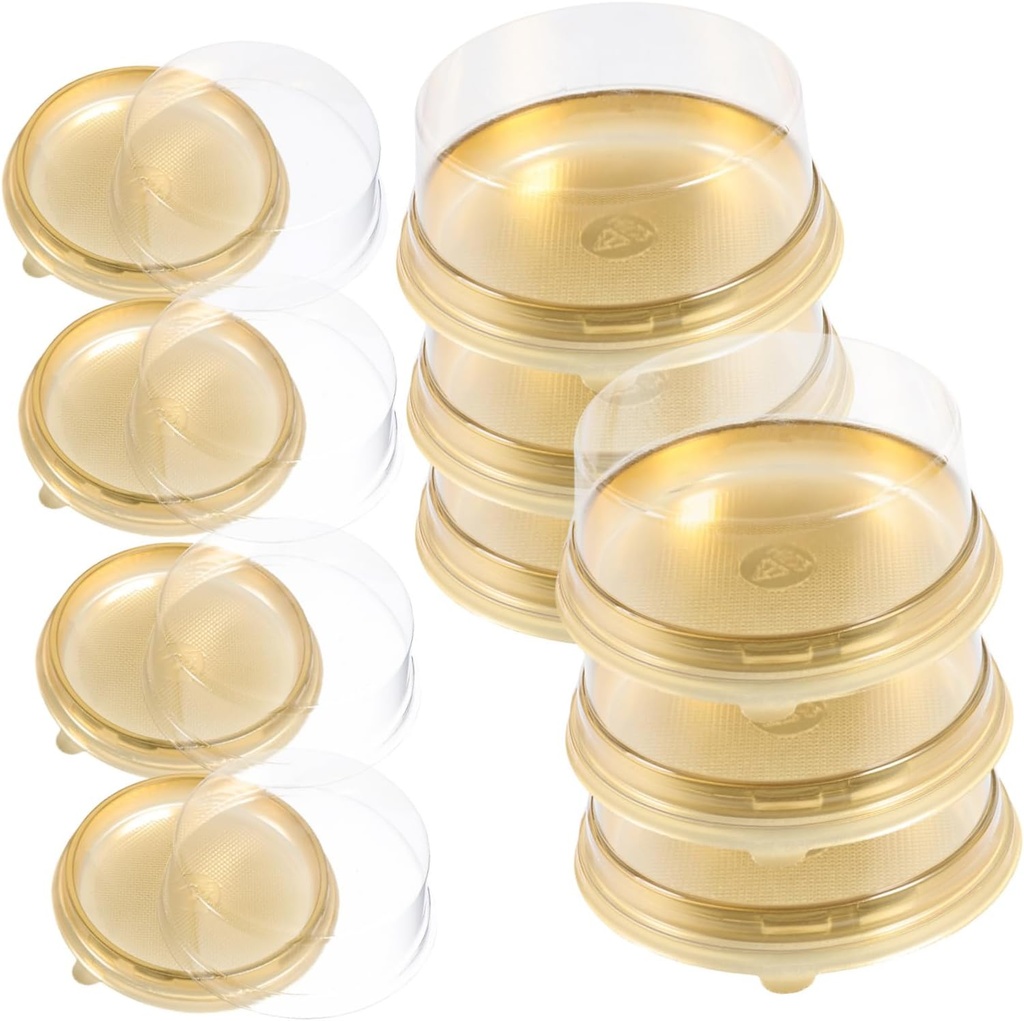 Round Cake Carrier Handle Cake Packaging Lids Baking Tools Dessert Storage