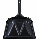 Genuine Joe Heavy-Duty Black Metal Dustpan, 12"
