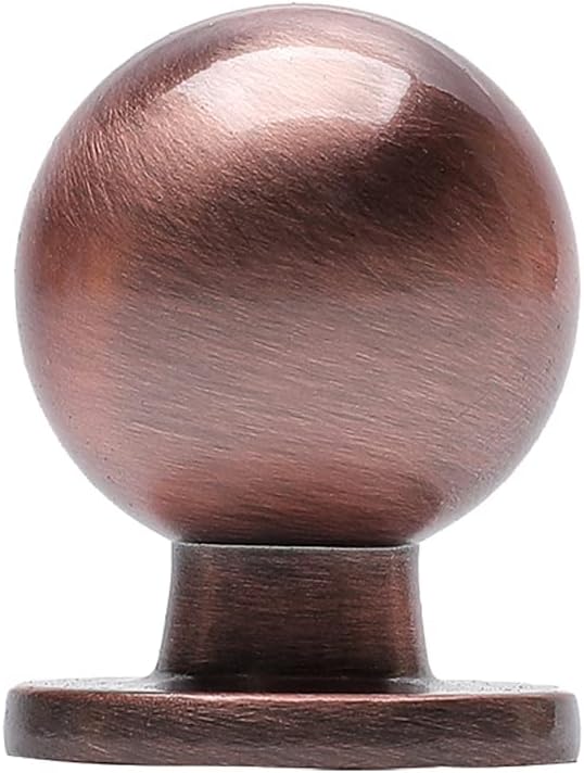 HARPOON 10 Pack Cabinet Round Knobs, Furniture Hardware Pull 1" Inch Antique Copper