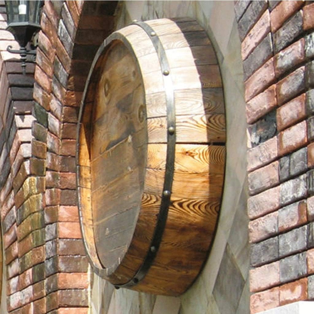 Oak Wine Barrel Decorative Half Barrel Wall, Hanging Beer Barrels, Hotel Winery Cellar, Photography Wedding Props, Handmade Whiskey Rack