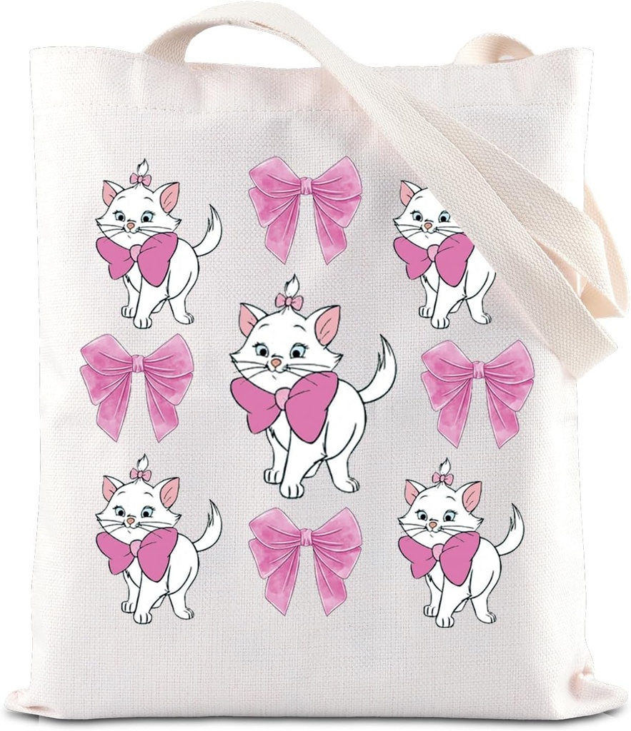 FOTAP Marie Cat Tote Bag Movie Merchandise for Ladies Magic WDW Gift Cat Lover Handbag