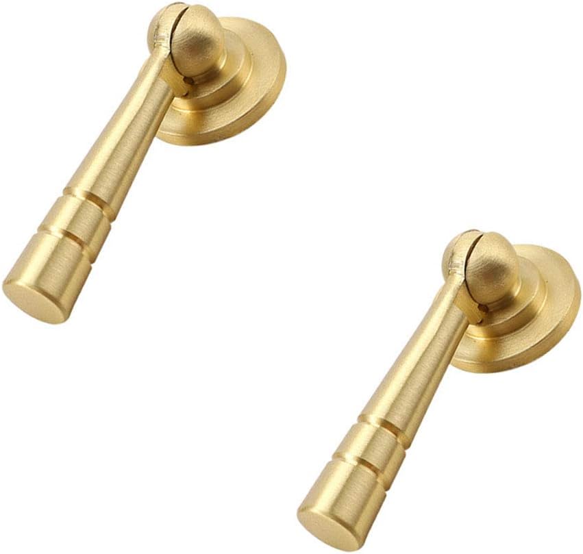 2 pcs Brass Tear Drop Knobs Pulls Pendant Antique Decorative Tear Drop Cabinet Pull for Cabinet Hardware Kitchen Knobs Dresser Pulls Bathroom Gold Cabinet Drawer Handles
