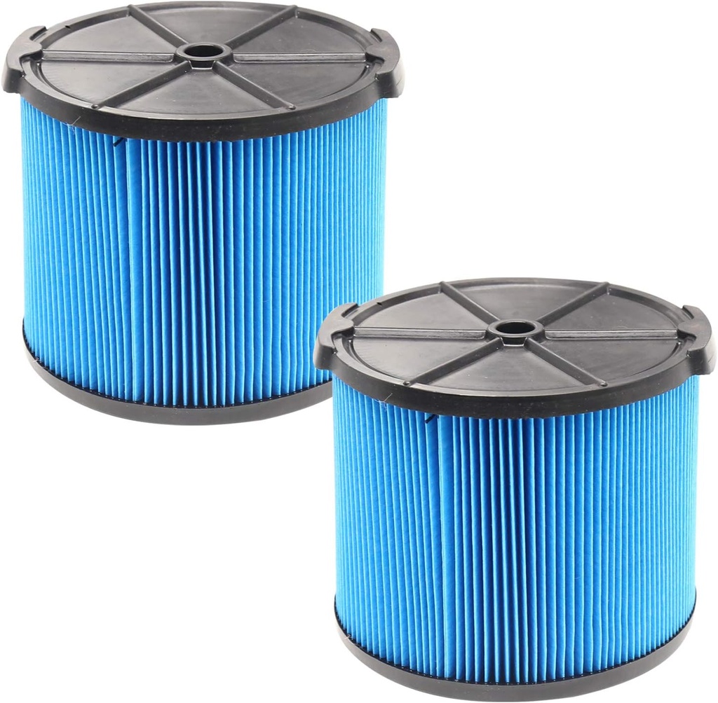 2 Pack VF3500 Filter Compatible with Ridgid 3-4.5 Gallon Wet/Dry Vacuums, 3-Layer Fine Filter for Ridgid WD3050, WD4070, WD4080, WD4522, 4000RV, 4500RV Wet/Dry Vacuum