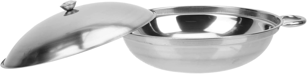 1set Stainless Steel Non-stick Cooking Pot Lid Portable Hot Pot for Home Use Multifunctional Kitchen Stockpot for Induction Gas Electric Stoves