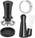 51mm Espresso Accessories Kit, Spring Loaded Calibrated Tamper, WDT Tool and Dosing Funnel Set Fits Delonghi 51 mm Espresso Coffee Machines and Portafilter