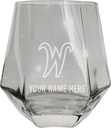 R and R Imports Wichita State Shockers Customizable Stemless Diamond Wine Glass Engraved 10 oz Clear Officially Licensed Single Unit