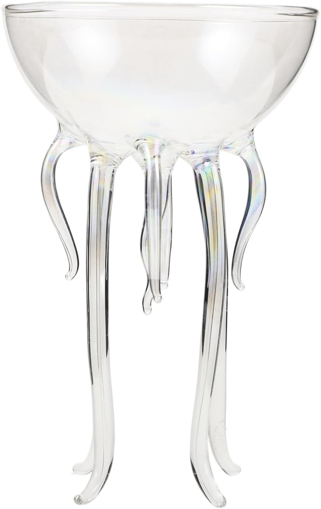 Luxshiny Wine Glass Octopus Shape Cocktail Goblet for Unique Table Decor Colorful Martini Drinkware for Parties and Special Occasions