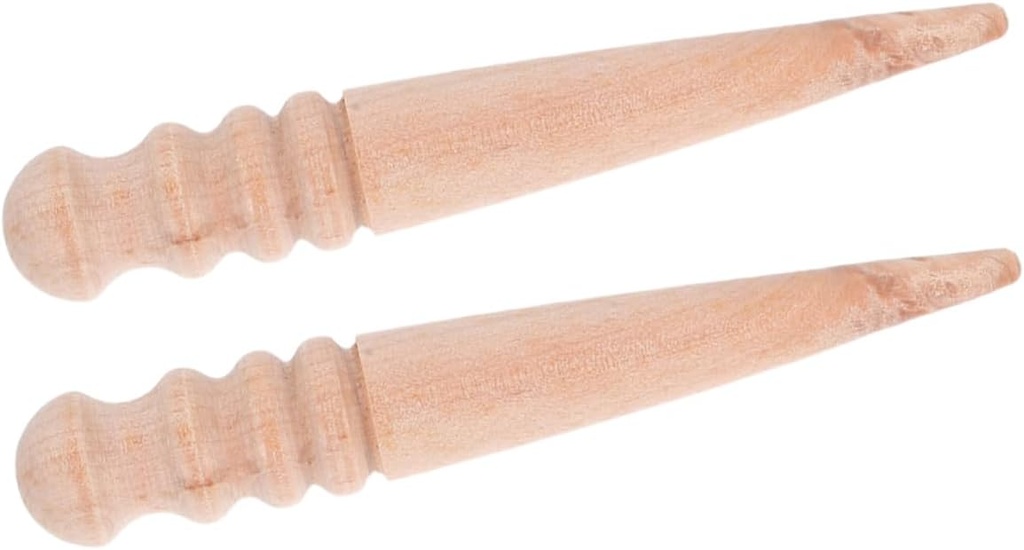 2pcs Wooden Seeder Home Supplies Seeding Speader Garden Puncher Vegetable Seeder Garden Planting Dibber Dibbler Digger Portable Planting Tools Hand Dibber Beige Wood