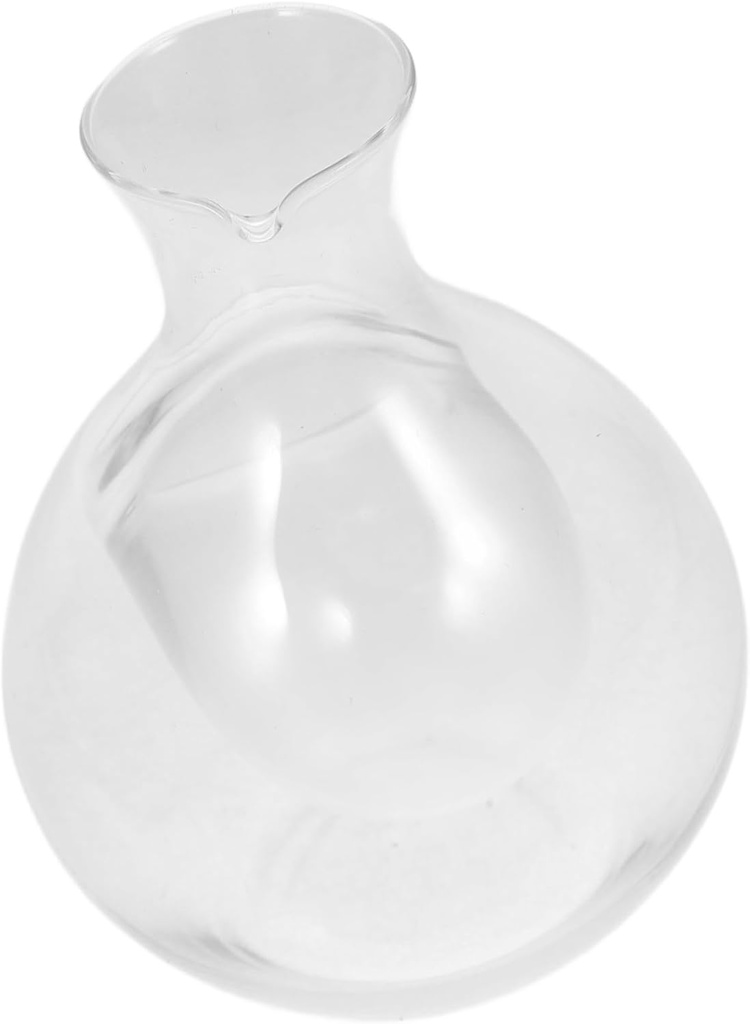 IMIKEYA Glass Whiskey Decanter Japanese Sake Jug for Aeration Clear Glass Wine Dispenser for Home Use Decorative Liquor Carafe for Parties and Gatherings