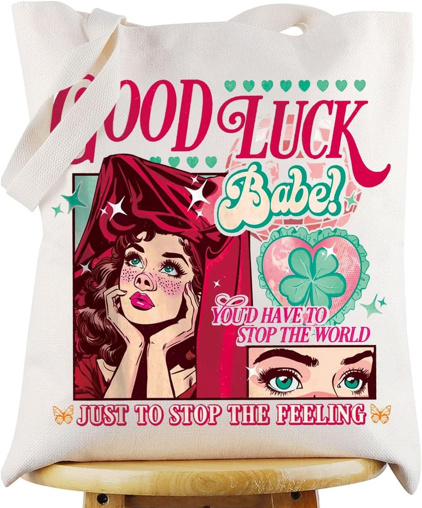 KEYCHIN Good Luck Babe Tote Bag Pink Pony Gifts Midwest Princess Reusable Grocery Bag Singer Concert Merchandise