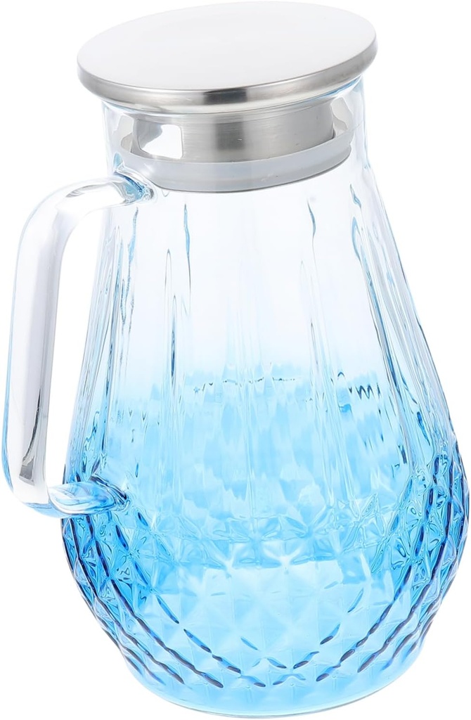 Electric Water Kettle Drink Pitcher Lid Large Capacity Cold Water Pot Gradient Flower Tea Jug Hot Cold Resistance Portable Stainless Steel Carafe